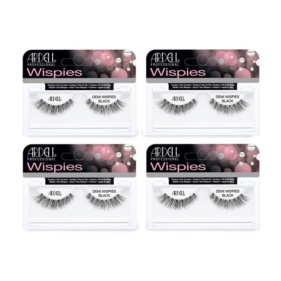 Ardell False Eyelashes Demi Wispies Black, 4 pairs