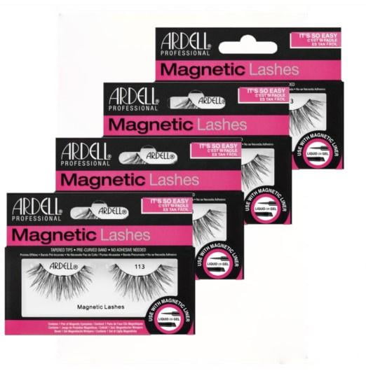 Ardell False Eyelashes Magnetic - Style #113 ( Pack of 4 )