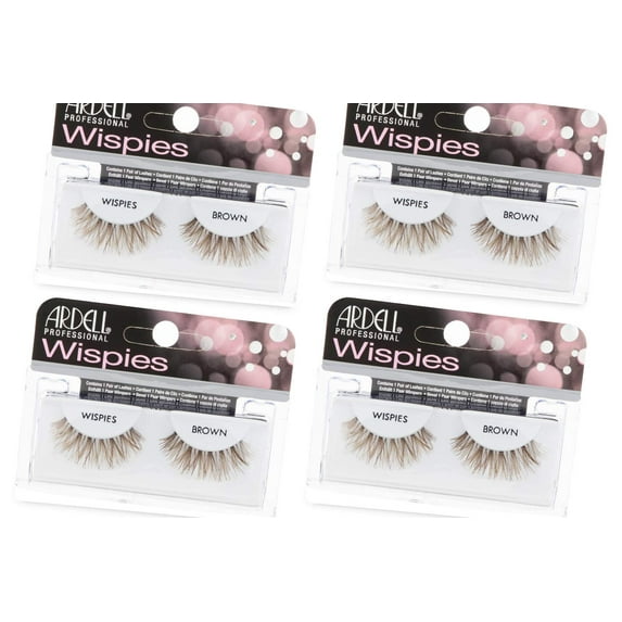 Ardell False Eyelashes Wispies Brown, 4 pairs C60