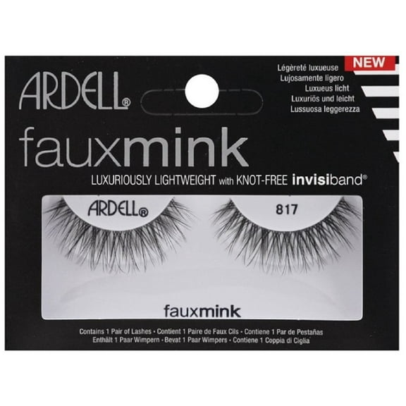 Ardell Faux Mink Strip Lashes 817 Black (Pack of 2)