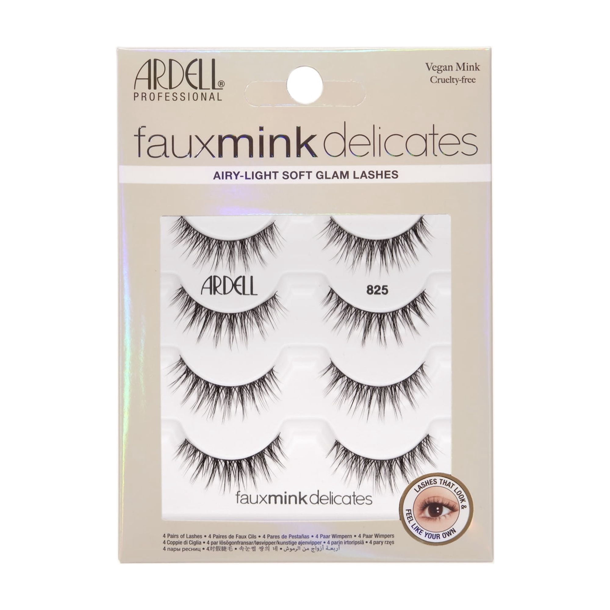 Ardell Fauxmink Delicates, 825, 4 Pack