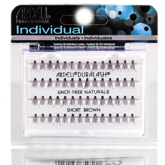 Ardell Individual Duralash Knot Free - Short Brown #65051 - Pack of 2 with Sleek Comb