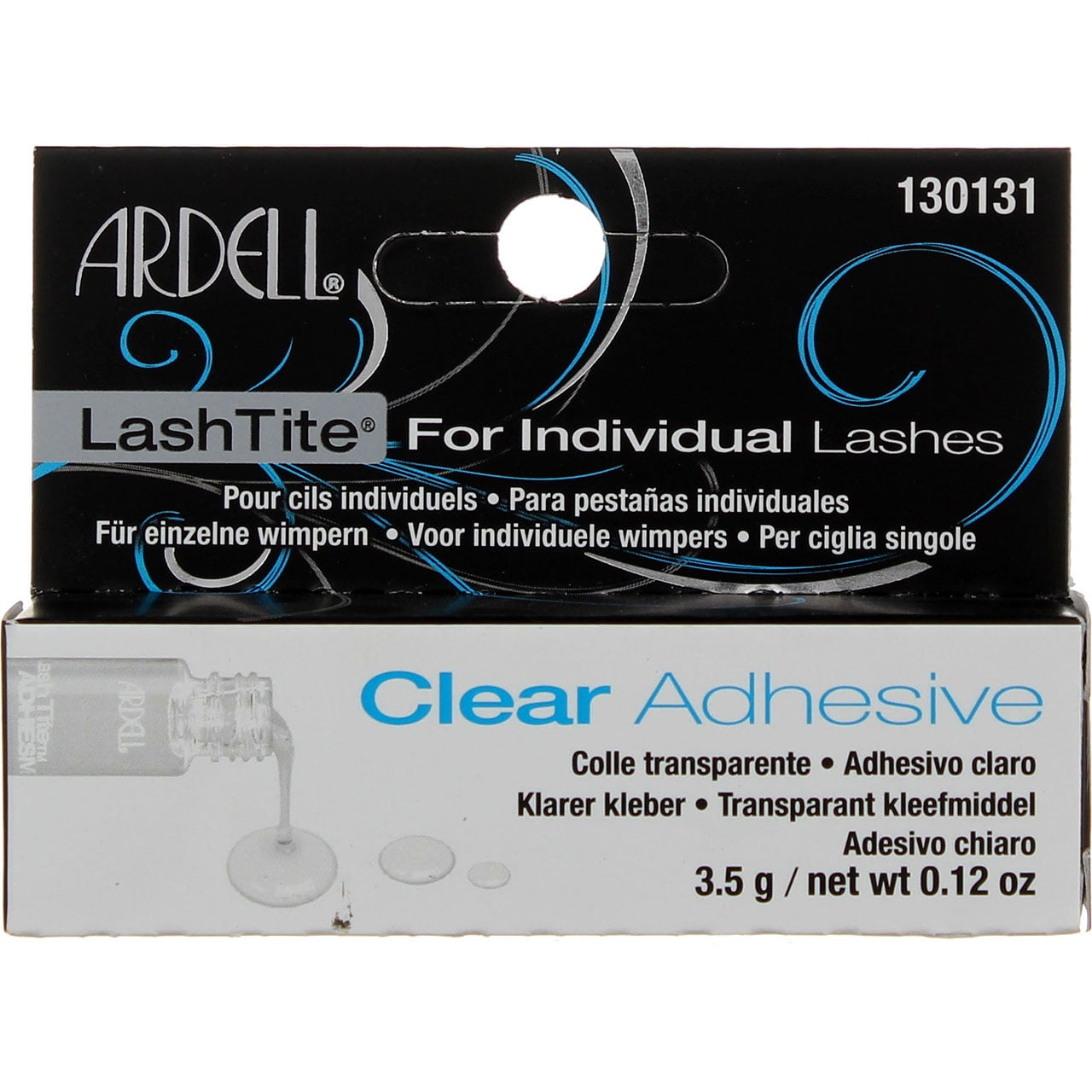 Ardell LashTite Eyelash Adhesive, Clear 0.125 oz (Pack of 6)