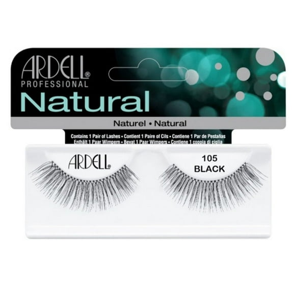 Ardell Lashes 105 Black Natural,8 Packs