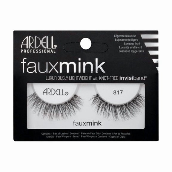 Ardell Lashes Faux Mink 817 Black,12 Packs