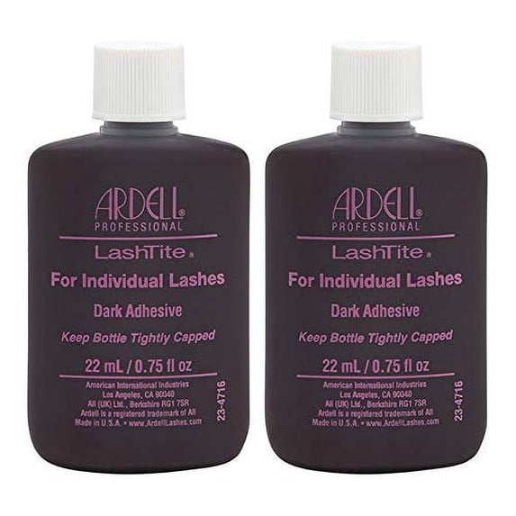 Ardell Lashtite Adhesive, Dark, 0.75 fl.oz. Bottle 2-Pack