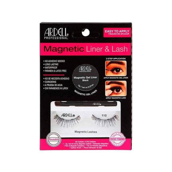 Ardell Magnetic Liner & False Lashes, 110, Black, 1 Pair