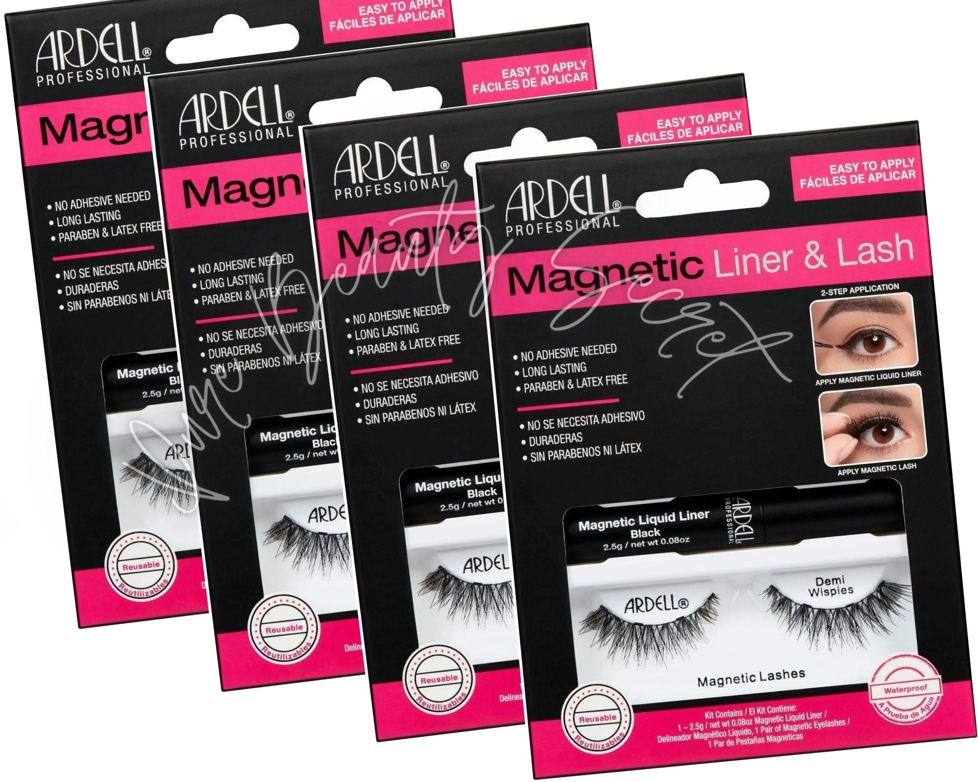 Ardell - Magnetic Liquid Liner & Lash - Demi Wispies x 4
