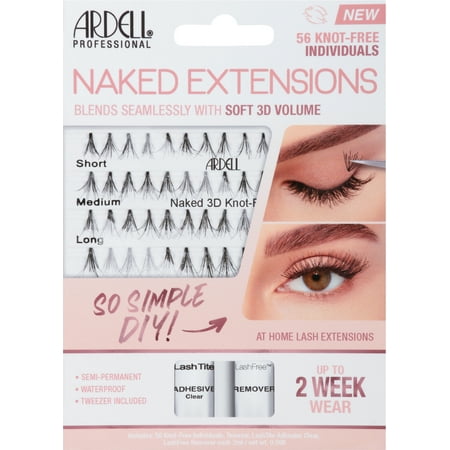 Ardell Naked Extensions, 56 Knot-free Individuals, 1 pack