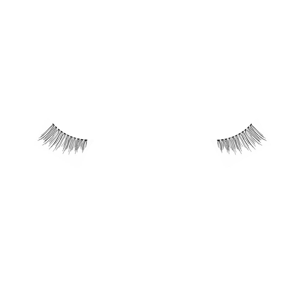 Ardell Professional Accent Lashes - 301 Black #61301 - Pack of 6 with Sleek Comb