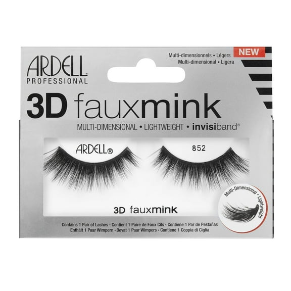 Ardell Professional Eyelashes 3D Faux Mink , 852 Black