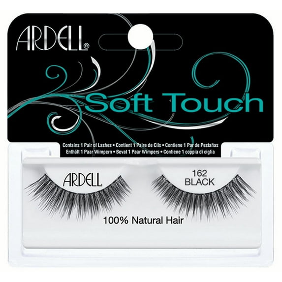 Ardell Soft Touch False Eyelashes, Black, 162, 1 Pair