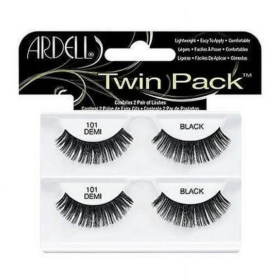 Ardell Twin Pack, Style 101 Demi, Black, 2 Ct