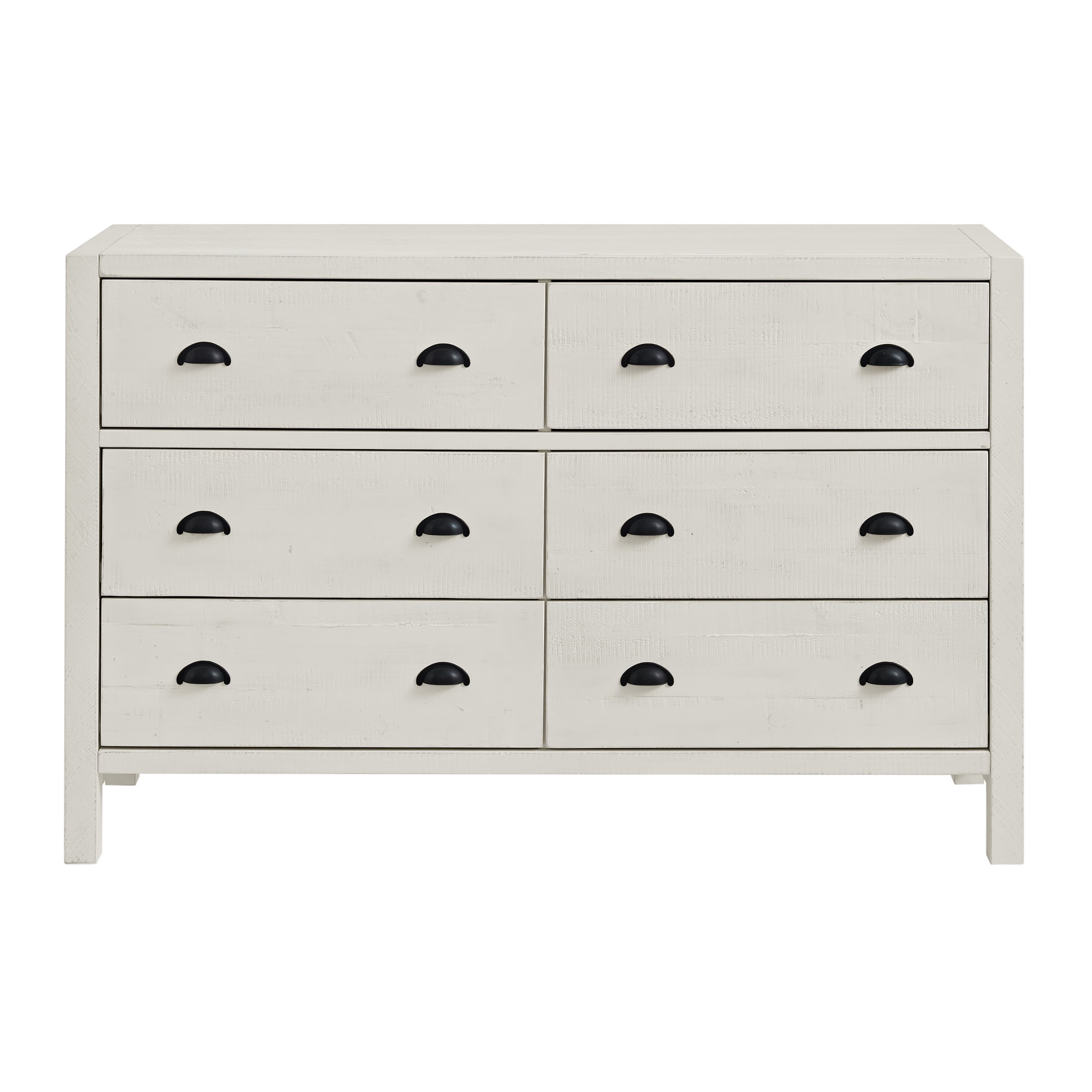Arden Solid Wood 6-Drawer Double Dresser, Modern Traditional Style