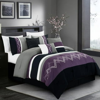 Media Gray/White Full Comforter Set by Signature Design by Ashley at  Altman's Billiards and Barstools!