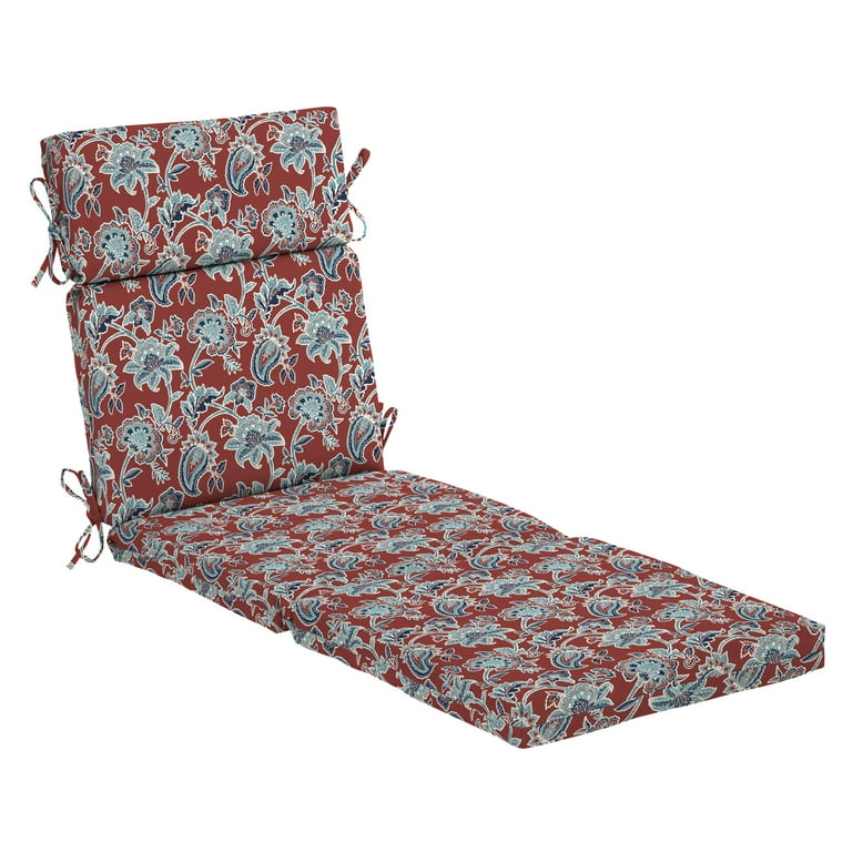 Arden Selections 77 x 22 Red Rectangle Chaise Lounge Outdoor Seating Cushion Walmart