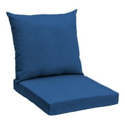 Arden Selections Basics Outdoor Deep Seat Set, 22 x 24, Water Repellent and Fade Resistant, Cobalt Blue Mila