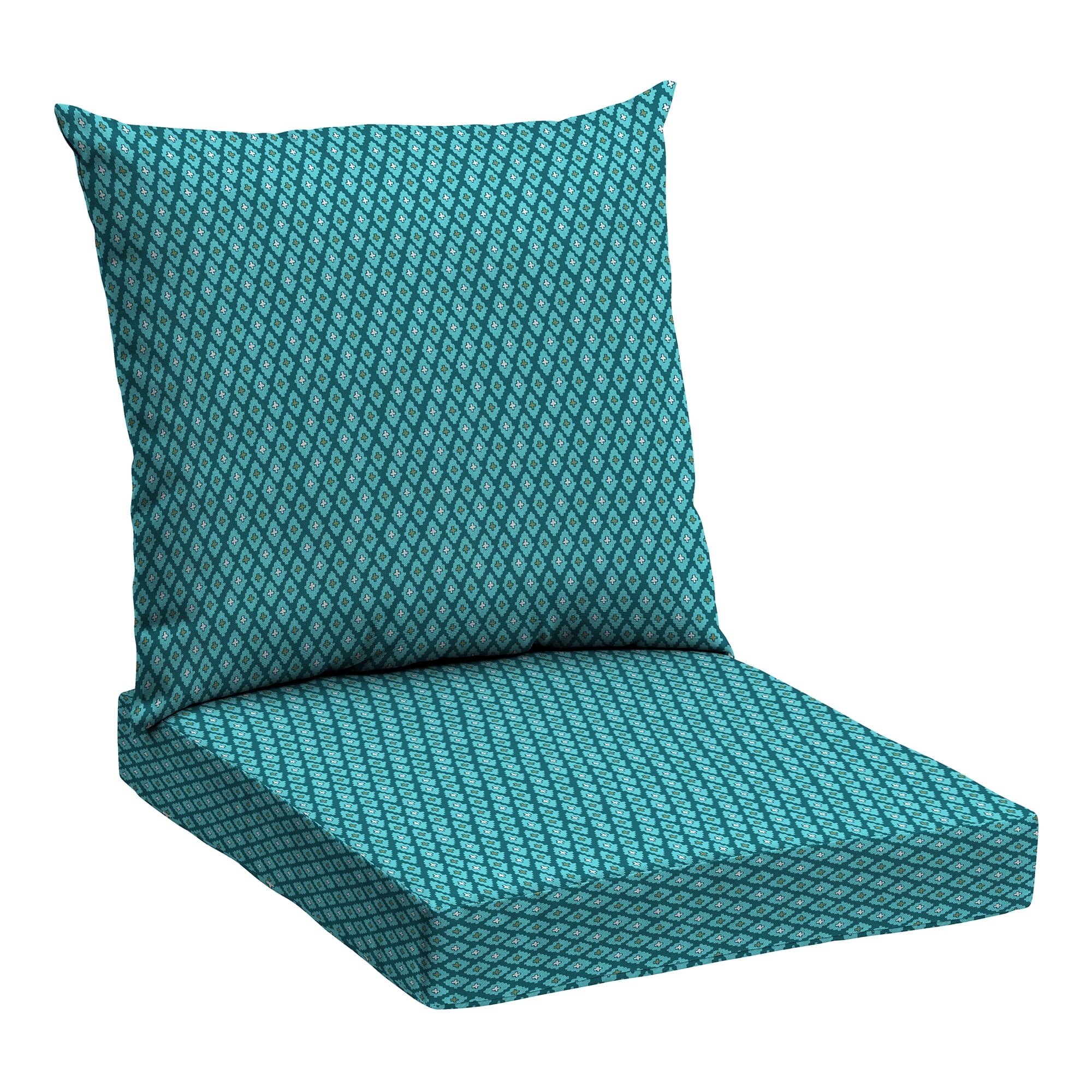 Arden Selections Basics Outdoor Deep Seat Set 22 x 24 Water Repellent and Fade Resistant Luna Geometric Walmart