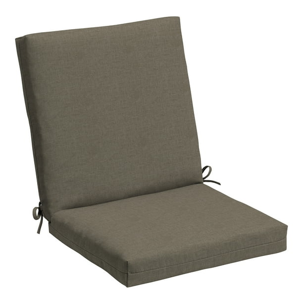 Arden Selections Basics Outdoor Midback Dining Chair Cushion 19.5 x 17 Water Repellent and Fade Resistant Mink Brown Mila Walmart Business Supplies