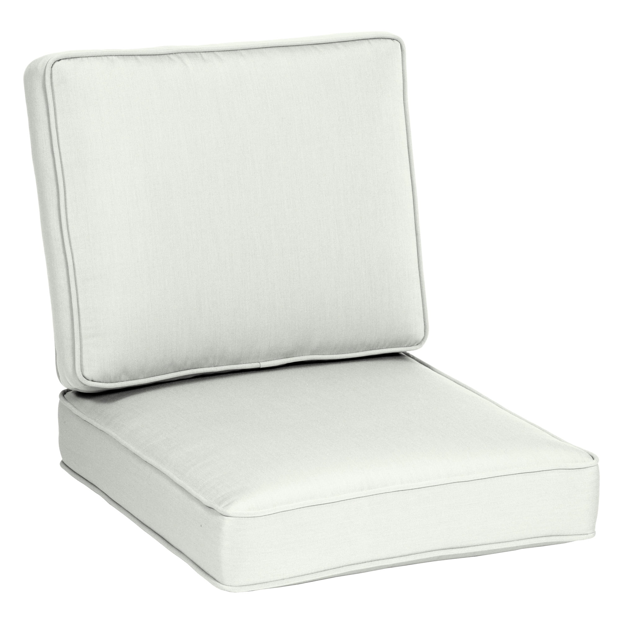 Arden Selections Oasis 26 x 24 in. Firm Deep Seat Cushion Set - Cloud White  