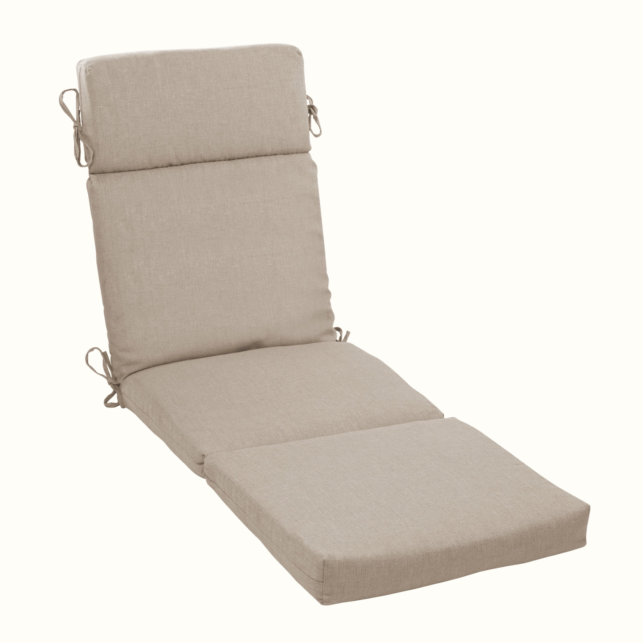 Natural Tan Recycled Olefin Outdoor Chaise Lounge Cushion