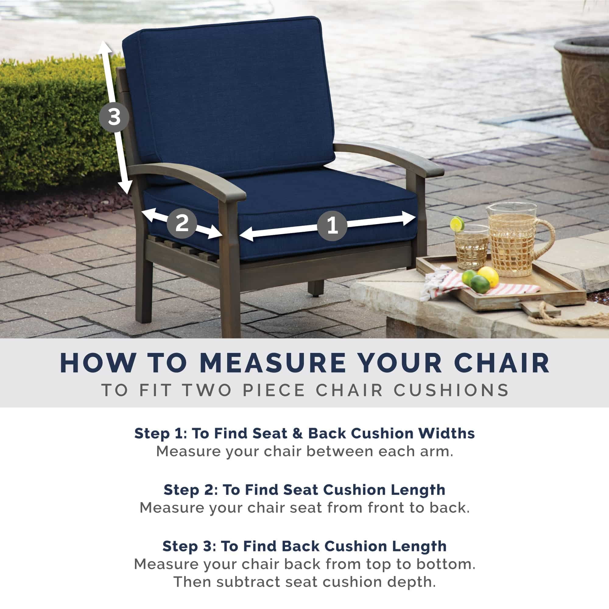 Natural Tan Olefin Outdoor Dining Chair Cushion Set
