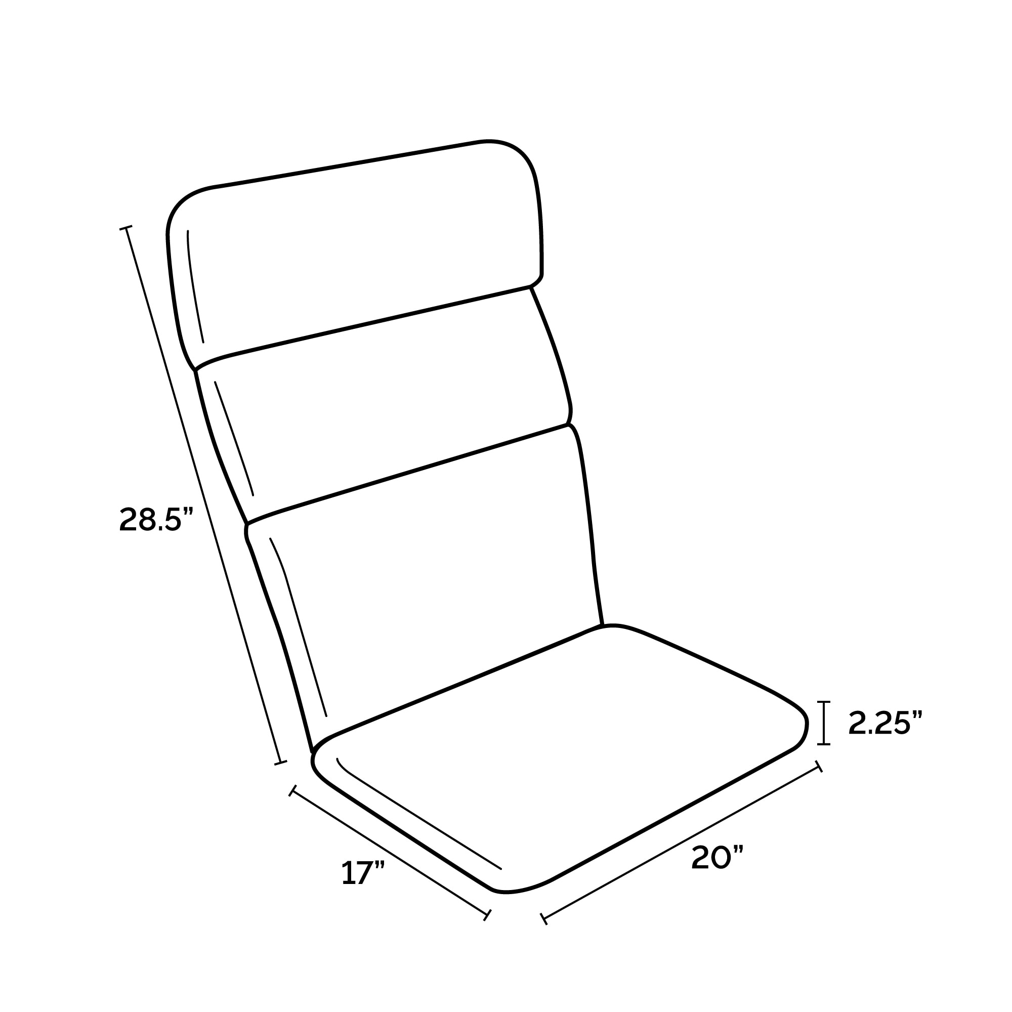 Arden Selections Outdoor Adirondack Chair Cushion Alana Tile 2 Count