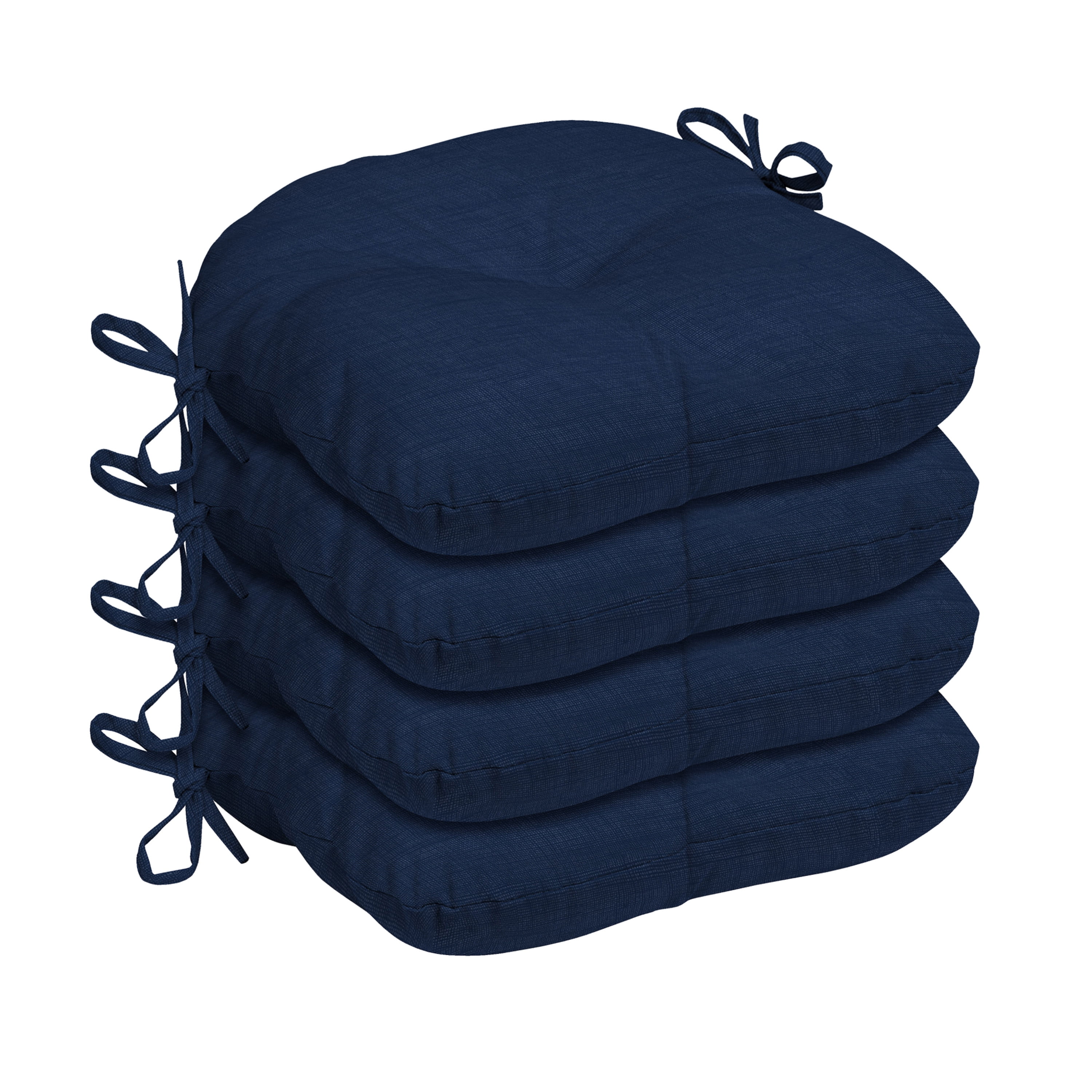 Arden Selections Outdoor Bistro Seat Cushion (4 Pack) 15 inch, Sapphire