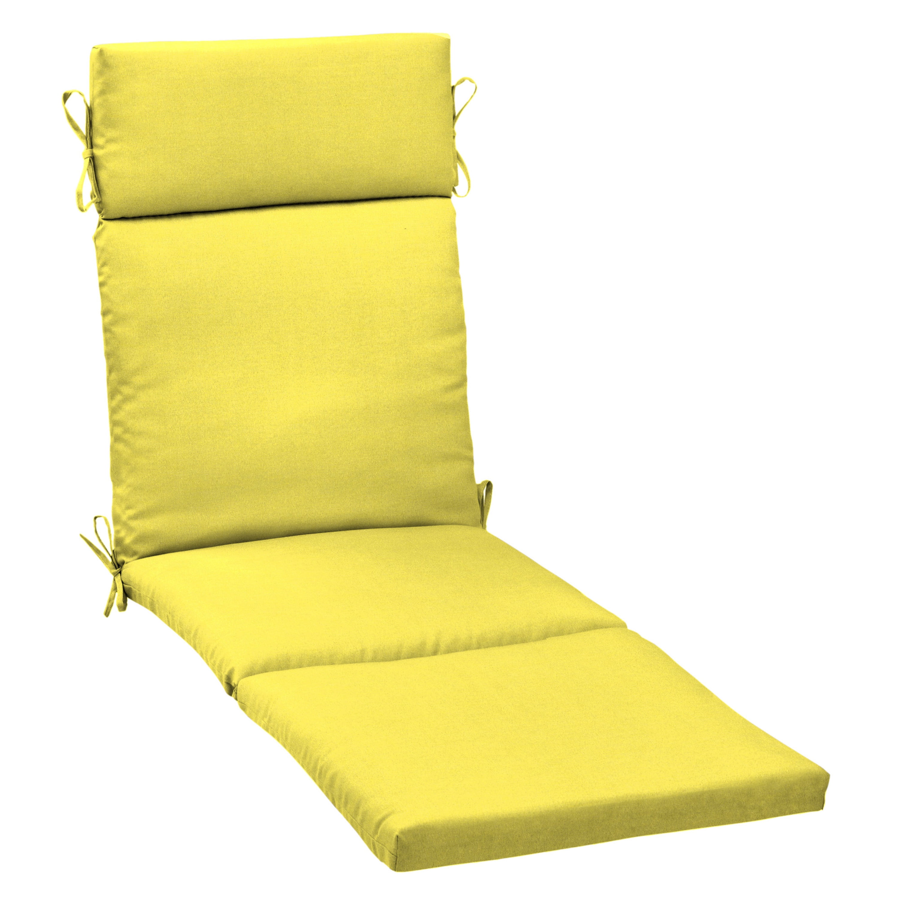 Yellow chaise sale lounge cushions
