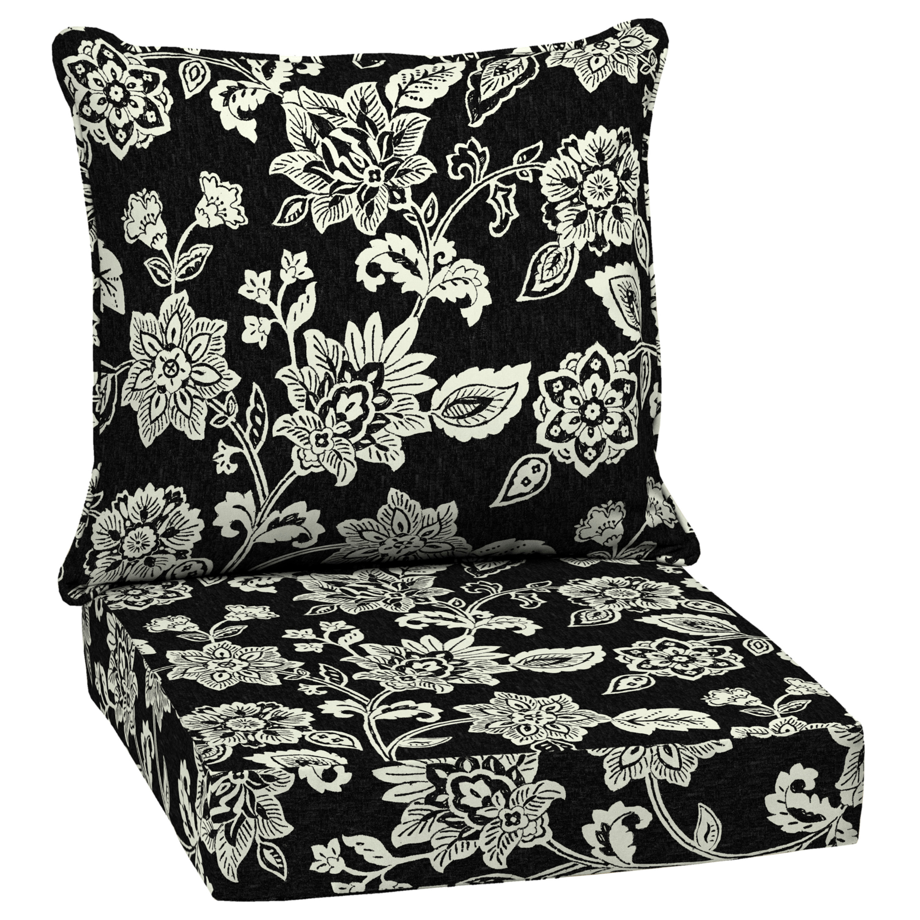 Arden Selections Outdoor Deep Seat Cushion Set, Water Repellant, Fade