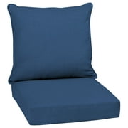 Arden Selections Outdoor Deep Seating Cushion Set 24 x 24, Cobalt Blue Texture