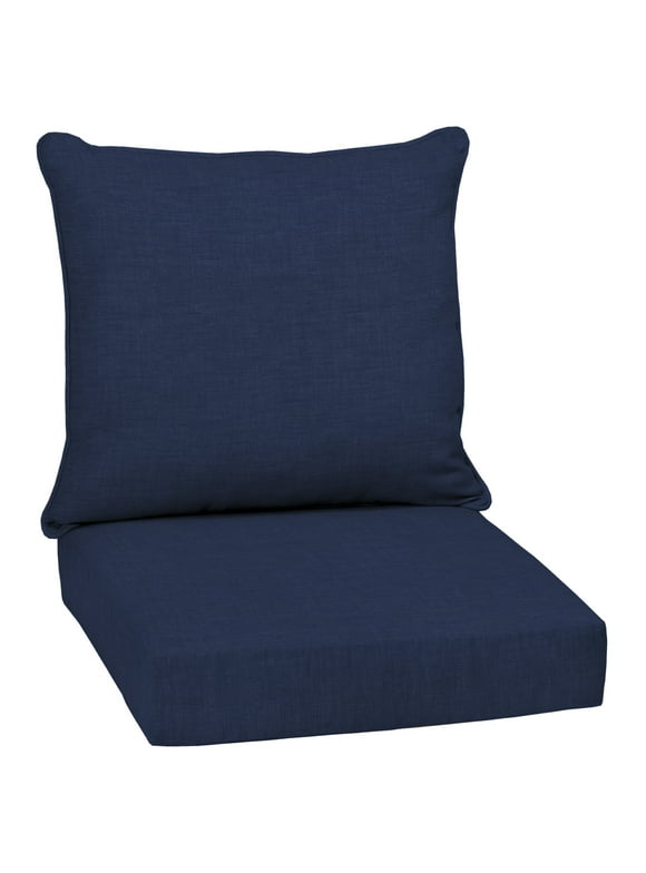 Arden Selections Outdoor Deep Seating Cushion Set 24 x 24, Sapphire Blue Leala
