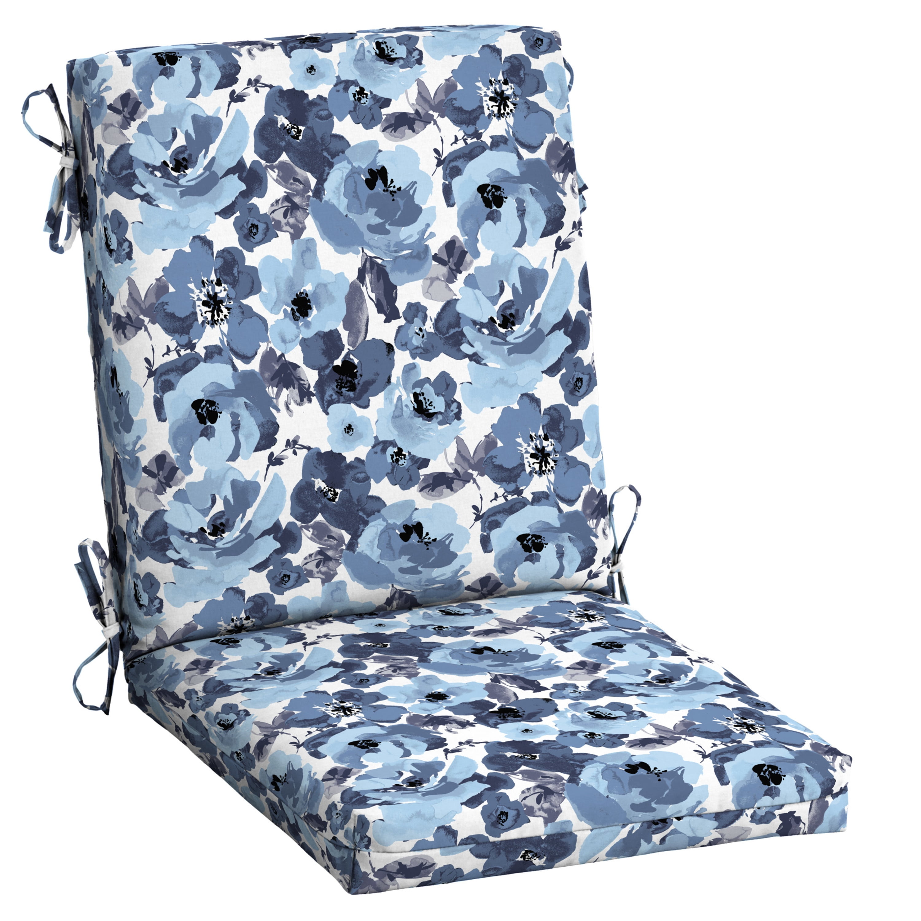Blue garden seat cushions hot sale