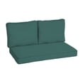 thumbnail image 1 of Arden Selections Outdoor Loveseat Cushion Set 46 x 26, Peacock Blue Green Texture, 1 of 6
