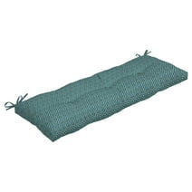 Arden Selections Outdoor Plush Classic Tufted Bench Cushion, 48 x 18, Water repellent, Fade Resistant, Tufted Bench Cushion for Bench and Swing 18 x 48, Alana Tile