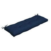 Arden Selections Outdoor Plush Modern Tufted Bench Cushion 48 x 18 , Sapphire Blue Leala