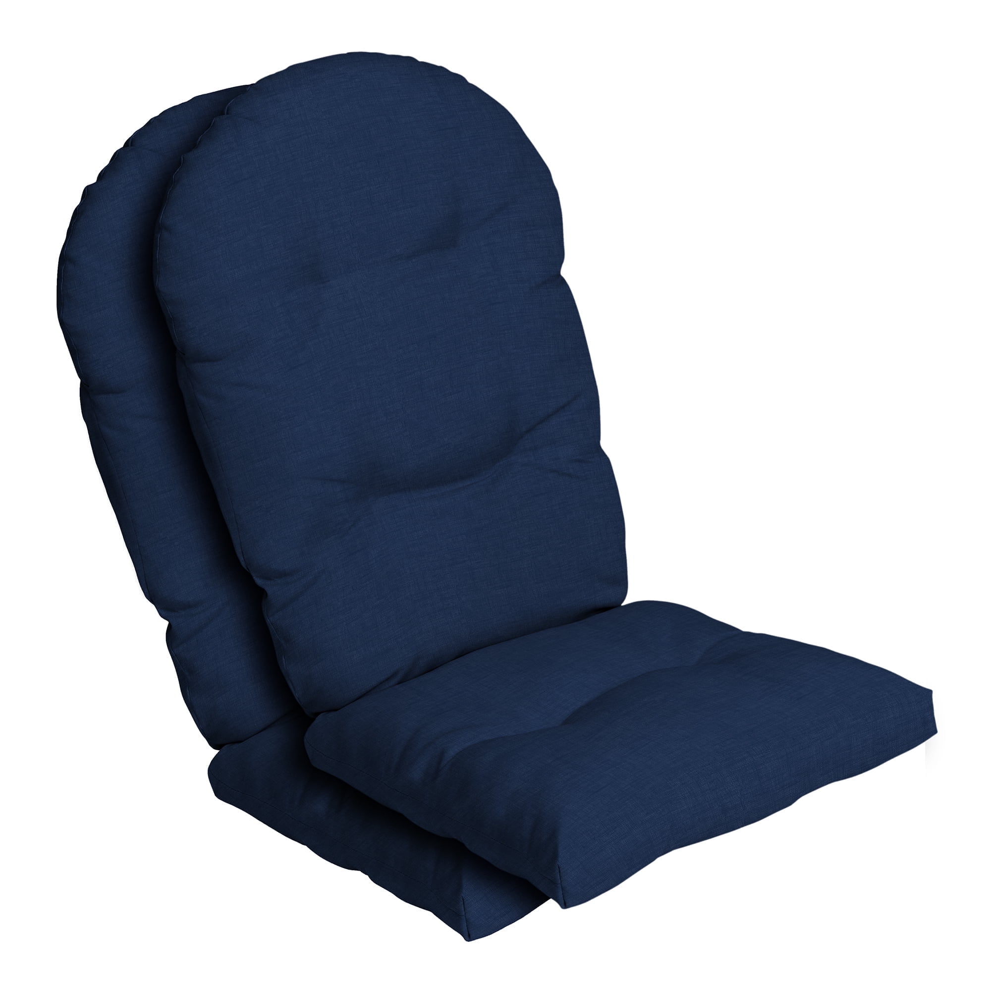 Sapphire Blue Tufted Outdoor Adirondack Chair Cushion Set
