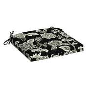 Arden Selections Outdoor Seat or Rocking Chair Cushion, 19 x 18, Water Repellent, Fade Resistant 18 x 19, Ashland Black Jacobean