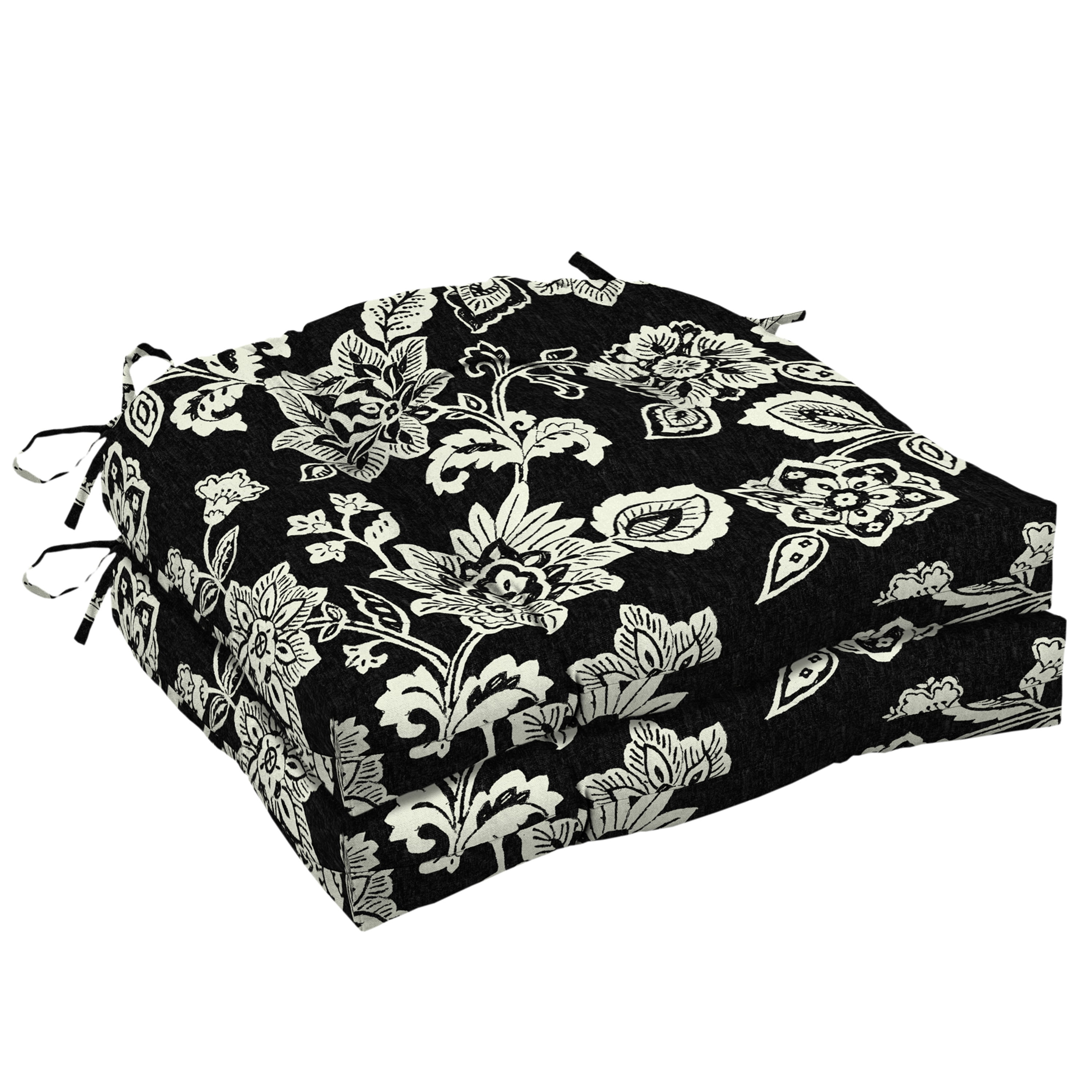 Arden Selections Outdoor Wicker Chair Cushion, 2 pack, 20 x 18, Tufted ...