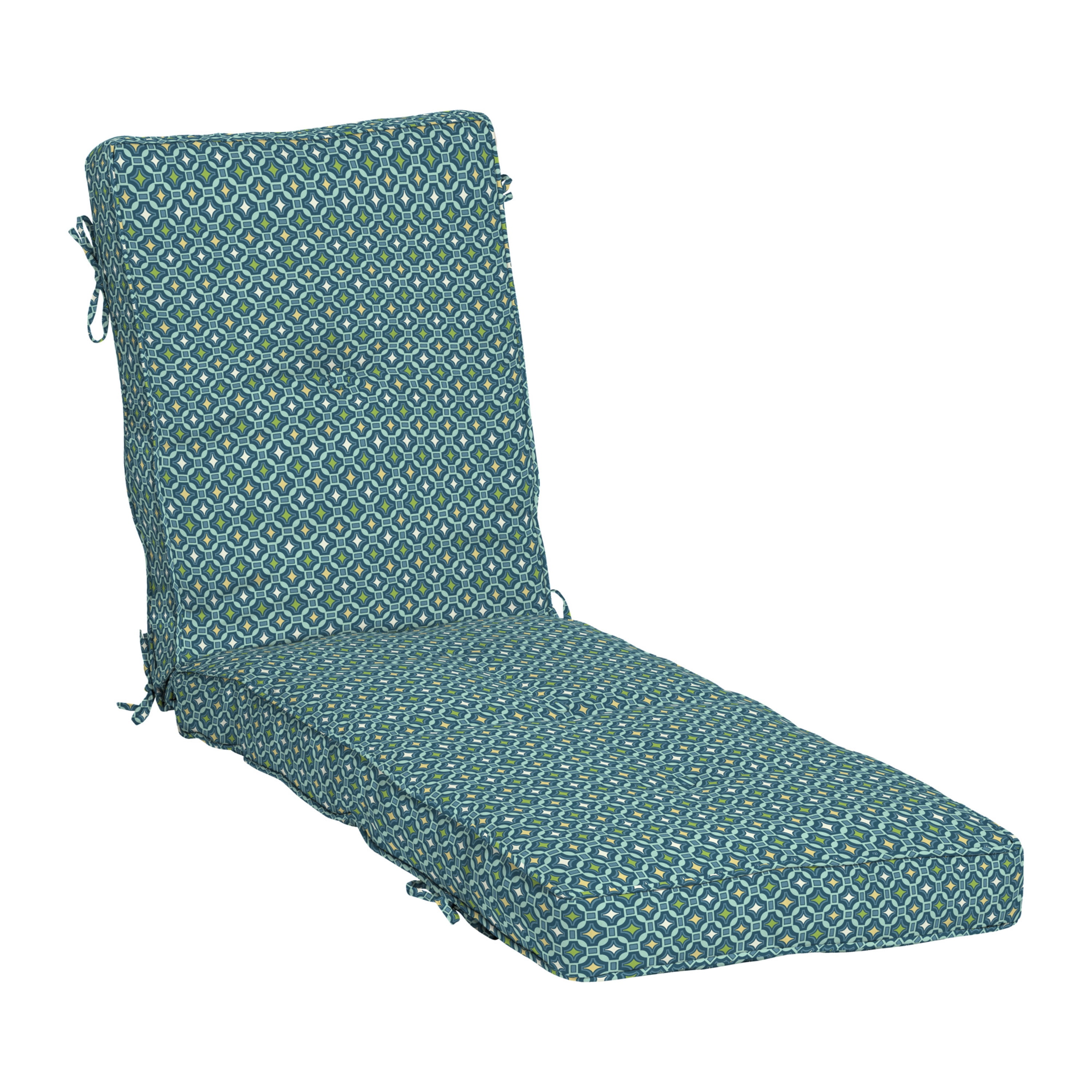 Teal chaise 2024 lounge cushions