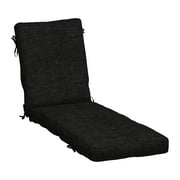 Arden Selections PolyFill Outdoor Chaise Lounge Cushion 76 x 22, Black Leala