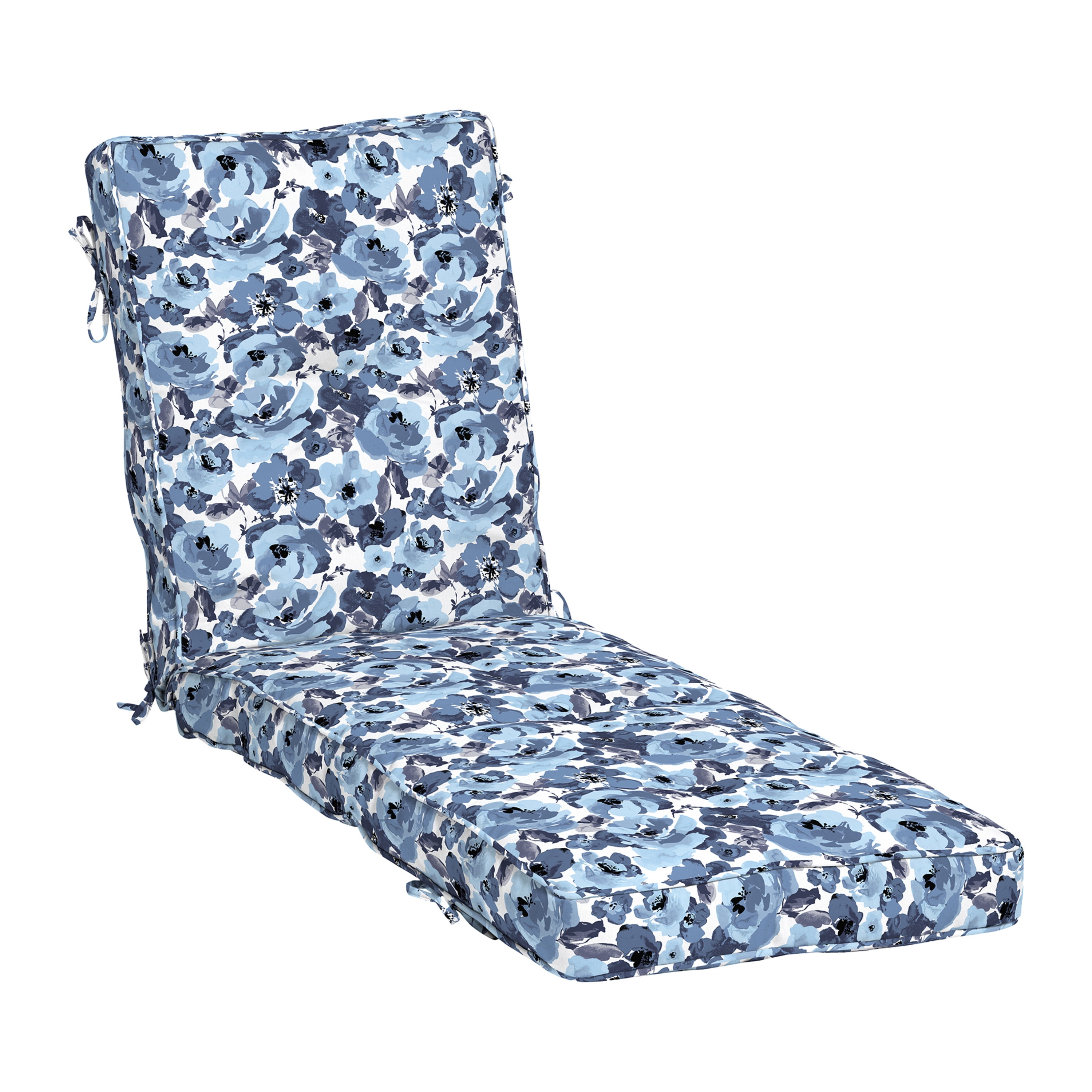 Arden Selections PolyFill Outdoor Chaise Lounge Cushion 76 x 22, Blue