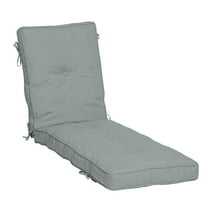 Arden Selections PolyFill Outdoor Chaise Lounge Cushion 76 x 22, Stone Grey Leala