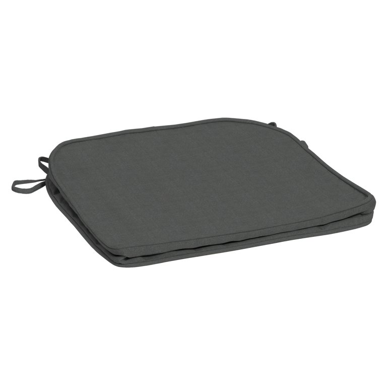 Arden Selections 19 x 20 ProFoam Outdoor Rounded Back Seat Cushion Slate