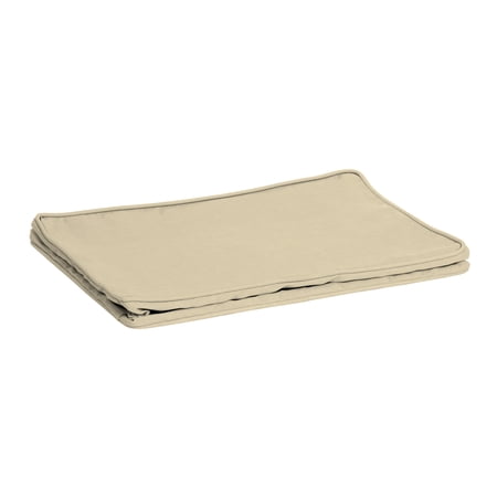 Arden Selections ProFoam 19 x 24 in Outdoor Plush Deep Seat Back Cover, Tan Leala