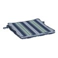 thumbnail image 1 of Arden Selections ProFoam 20 x 20 in Outdoor Dining Seat Cushion Cover, Sapphire Aurora Blue Stripe, 1 of 6