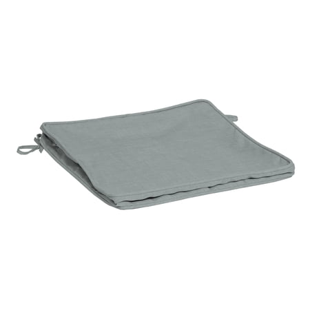 Arden Selections ProFoam 20 x 20 in Outdoor Dining Seat Cushion Cover, Stone Grey Leala