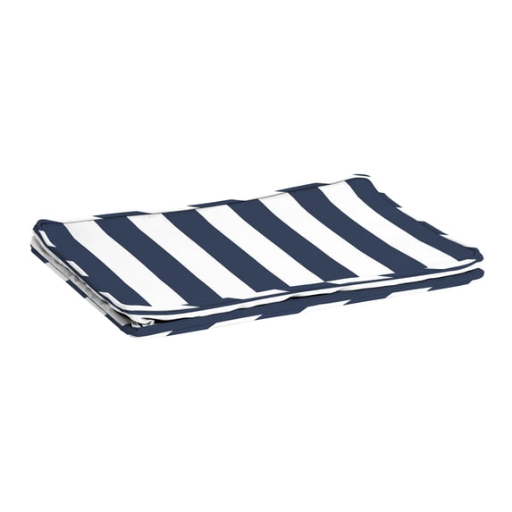 Arden Selections ProFoam 24 x 24 in Outdoor Deep Seat Bottom Cover, Sapphire Blue Cabana