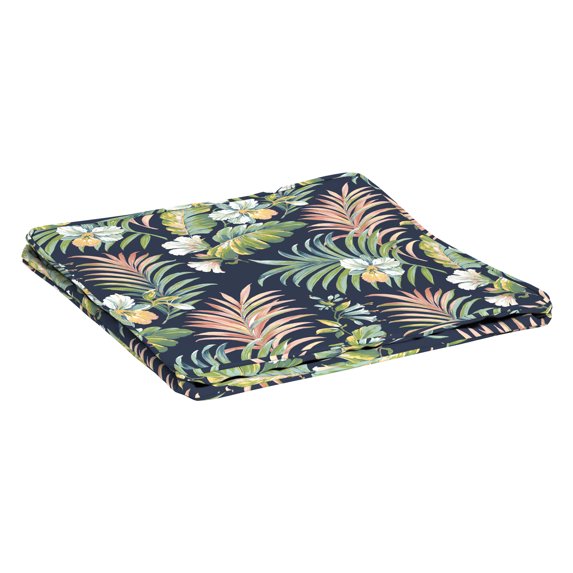 Arden Selections ProFoam 24 x 24 in Outdoor Deep Seat Bottom Cover, Simone Blue Tropical