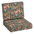 thumbnail image 1 of Arden Selections ProFoam Essentials Outdoor Deep Seating Cushion Set 24 x 24, Phoebe Grey Floral, 1 of 16